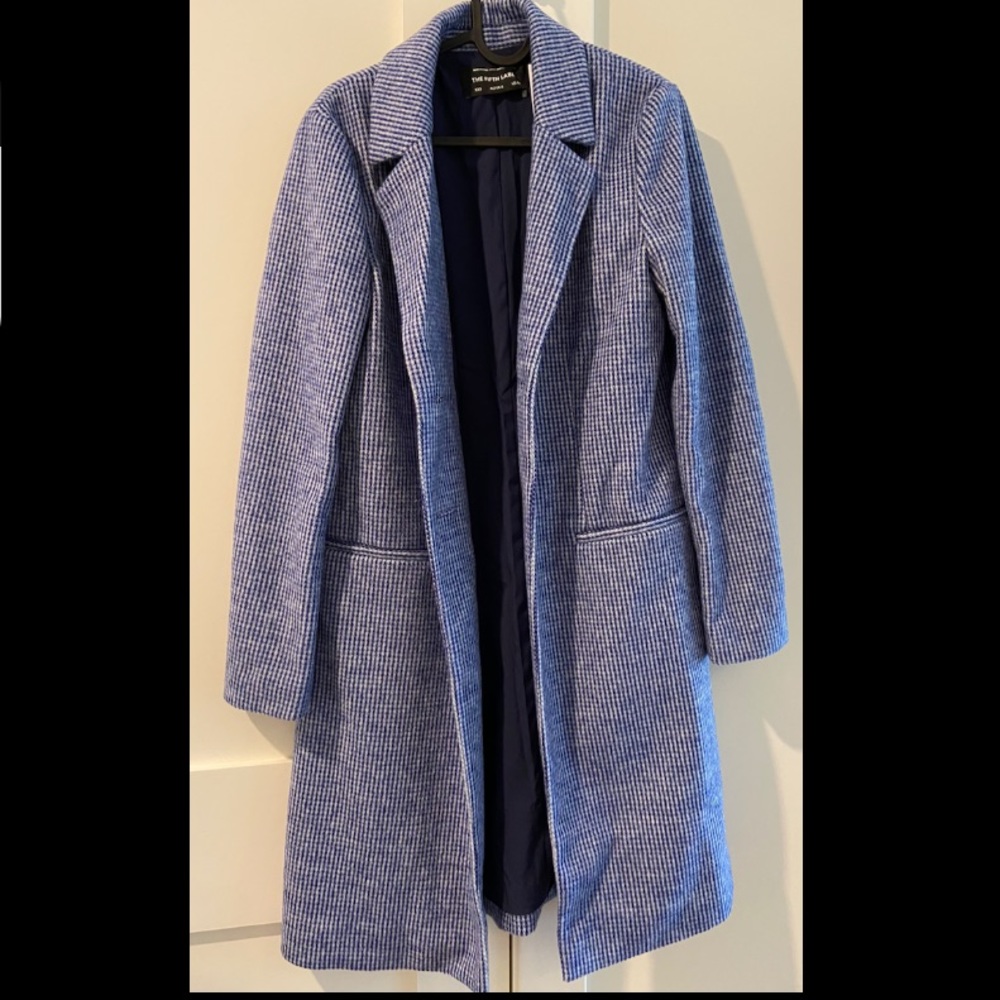 THE FIFTH LABEL | BONFIRE COAT Blue Check Size: XXS (00)